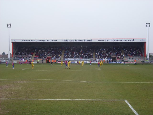 The Marcus James Stand During the Match